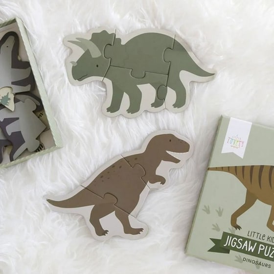 Σετ Παζλ Α Little Lovely Company 5 Dinosaurs Pgpudi06  (3/3/4/4/5 Τμχ) image 2