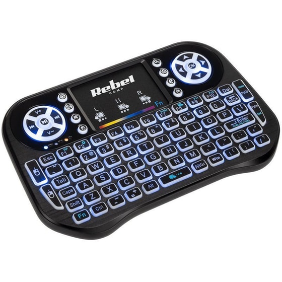 Rebel Mini Q5 Ασύρματο Πληκτρολόγιο Black (US) image 2