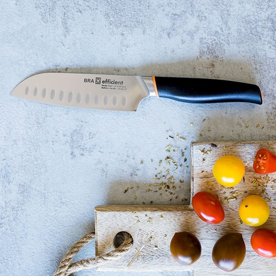 Μαχαίρι Santoku Bra Efficient A198003 από Ανοξείδωτο Ατσάλι - Μαύρο image 1