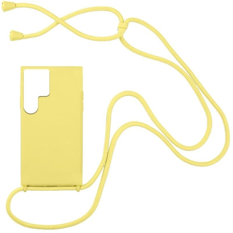 Θήκη Samsung Galaxy S22 Ultra - Sonique Carryhang Με Κορδόνι - Κίτρινο
