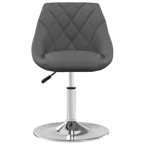 Καρέκλες Τραπεζαρίας Vidaxl Βελούδινες Περιστρεφόμενες 4 Τμχ - Σκούρο Γκρι image 3