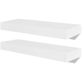 Ράφια Τοίχου VidaXL από MDF 40x20x3.8 cm 2 Τμχ - Λευκό