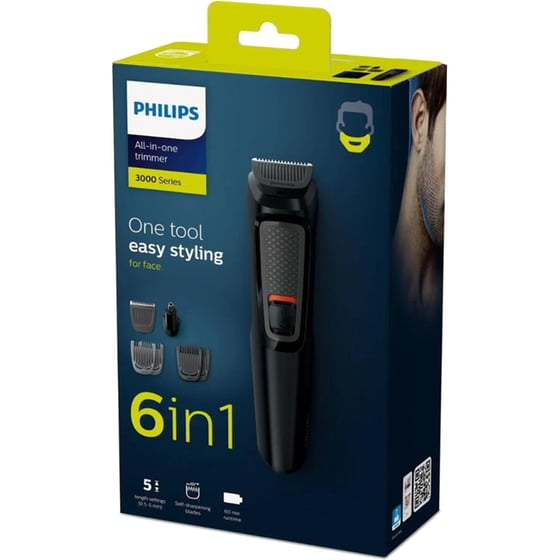 Σετ Ανδρικής Περιποίησης PHILIPS Multigroom Series 3000 MG3710/15 6 σε 1 για Πρόσωπο image 3