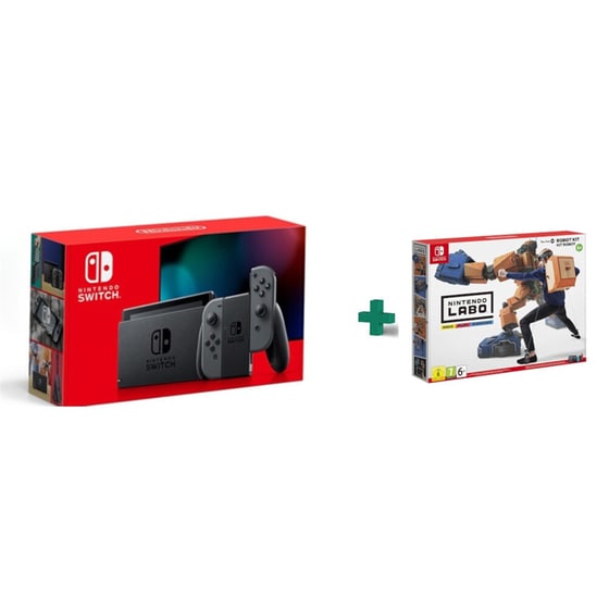 Nintendo Switch 2019 Grey & Nintendo LABO Robot Kit image 0