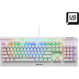 Sharkoon Skiller SGK3 Gaming Μηχανικό Ενσύρματο Πληκτρολόγιο με RGB φωτισμό Λευκό (US)