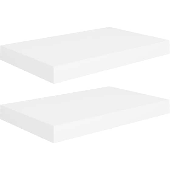 Ράφια Τοίχου VidaXL από MDF 40x23x3.8 cm 2 Τμχ - Λευκό image 0