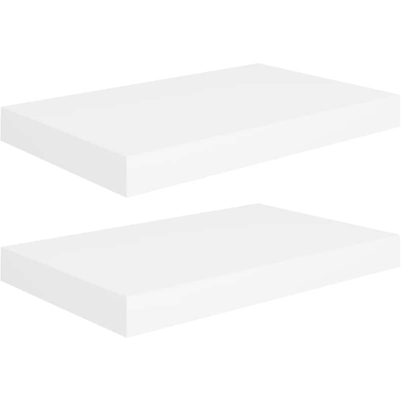 VIDAXL Ράφια Τοίχου VidaXL από MDF 40x23x3.8 cm 2 Τμχ - Λευκό