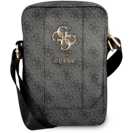 Guess 4g Big Metal Logo Tablet Bag- Τσαντάκι Από Δερματίνη Κατάλληλο Για Tablet 10 Quot; (grey - Gutb10g4gfgr)