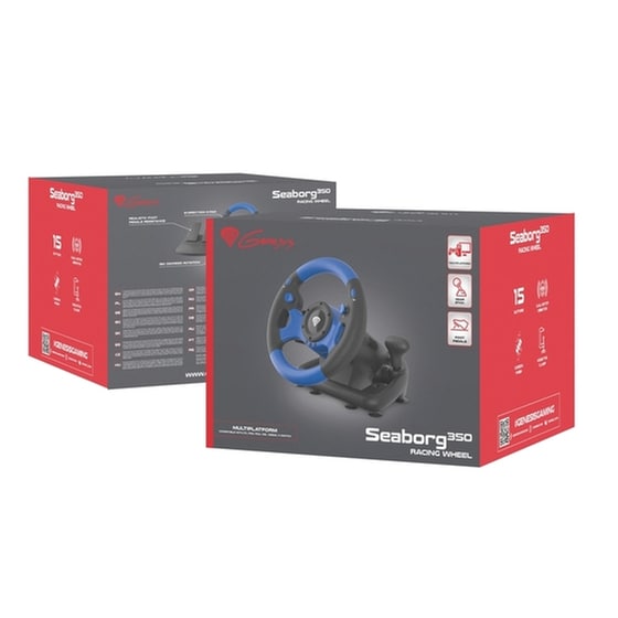 Genesis Seaborg 350 Τιμονιέρα με Πετάλια για PS4, PC, Xbox One - Μαύρο/Μπλε image 7