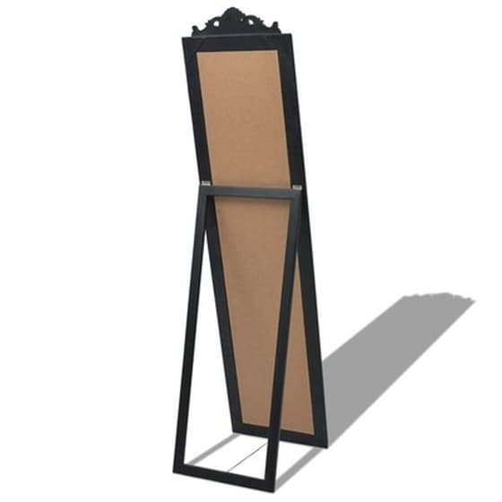 Καθρέφτης Δαπέδου VidaXL Ξύλινος 40x160 cm- Μαύρο image 4