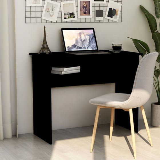 Γραφείο Μελέτης VidaXL από Μοριοσανίδα 90x50cm - Μαύρο image 1