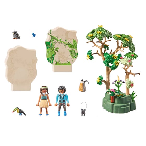 PLAYMOBIL® Wiltopia Φωτιζόμενο Τροπικό Δέντρο και Εξερευνητές (71009) image 1