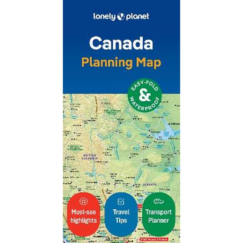 Lonely Planet Canada Planning Map