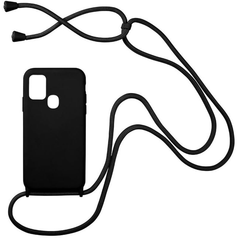 SONIQUE Θήκη Samsung Galaxy A21s - Sonique Carryhang Με Κορδόνι - Μαύρο