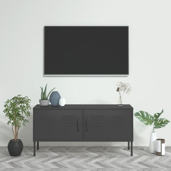 Έπιπλο Τηλεόρασης VidaXL Ατσάλι 105x35x50cm - Ανθρακί image 1