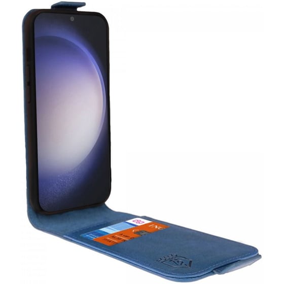 Θήκη Samsung Galaxy S23 - Rosso Element Vertical Flip Case - Blue image 1