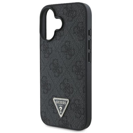 Θήκη Apple iPhone 16 Guess 4G Triangle Strass - Μαύρο image 5