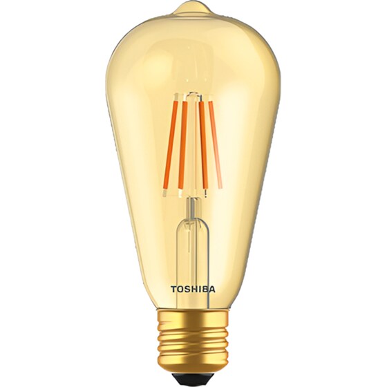 Λάμπα LED Toshiba Filament ST64 E27 4.5W 2200K - Θερμό Λευκό image 2