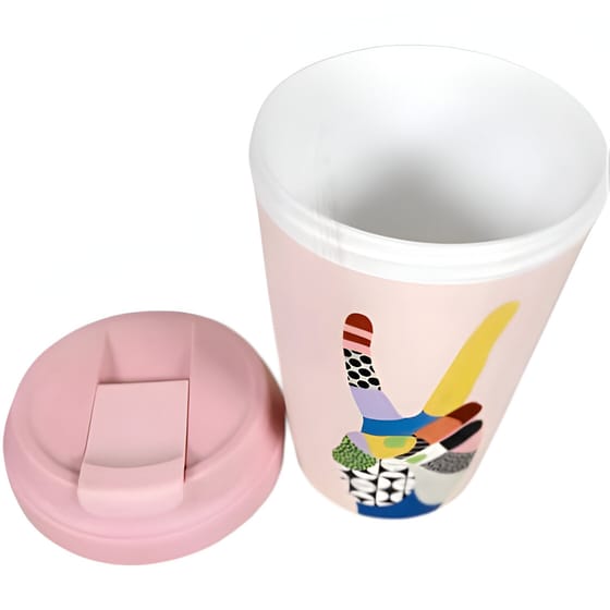 Κούπα Chic Mic Peace Bioloco Plant από PLA 350 ml - Ροζ image 3