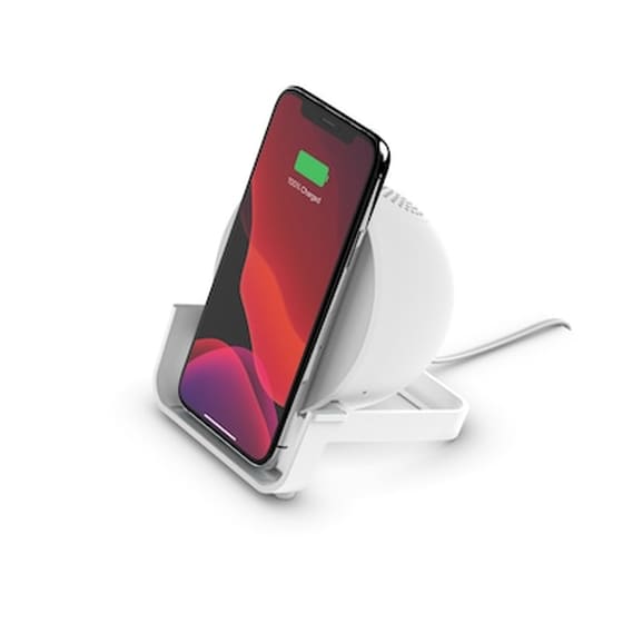 Ασύρματος Φορτιστής Belkin Auf001vfwh Boostcharge Stand+speaker 10W - White image 0