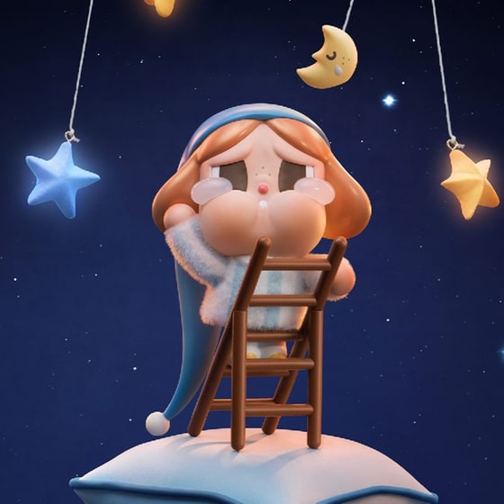 Φιγούρα Pop Mart Cry Baby Crying to the Moon Series Blind Box image 5