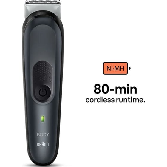 Κουρευτική Μηχανή Σώματος BRAUN BG3340 Μαύρο image 1