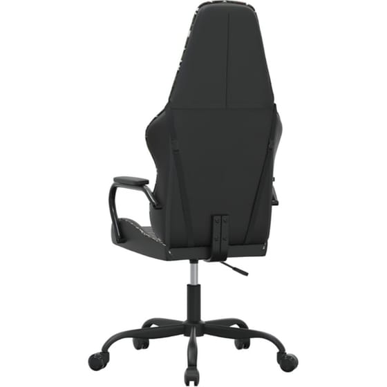 Καρέκλα Gaming VIDAXL 3143797 με Ρυθμιζόμενα Μπράτσα από Τεχνητό Δέρμα - Μαύρο image 2