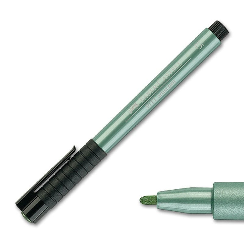 FABER CASTELL Μαρκαδοράκι Faber Castell Pitt Artist 1.5 Mm Metallic Green