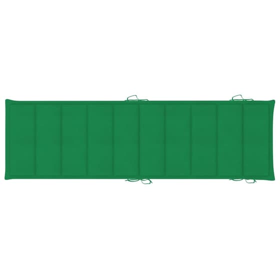 Ξαπλώστρα VidaXL από Μασίφ Ξύλο Ακακίας 184x55x64 cm - Πράσινη image 10