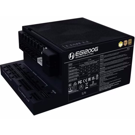 Τροφοδοτικό Υπολογιστή Lian Li Edge Gold 1200W ATX 3.1 - Μαύρο image 1