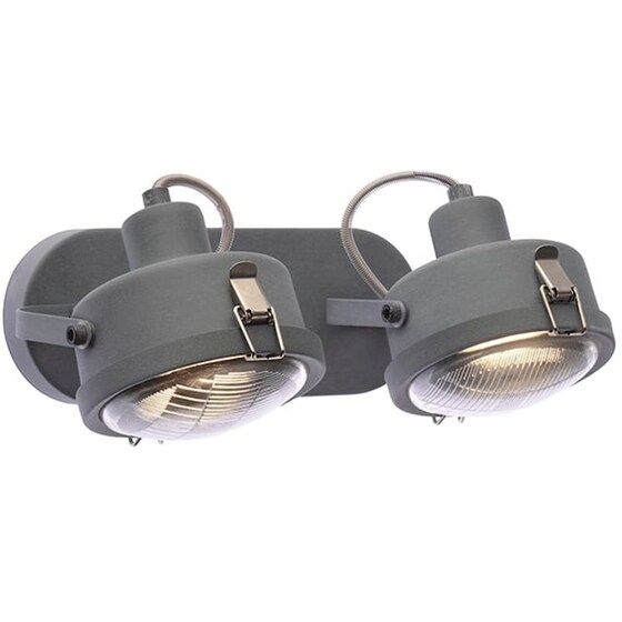 Σποτ Δίφωτο Aca Morfeas Ar1722w31g Μεταλλικό - Γκρι image 0