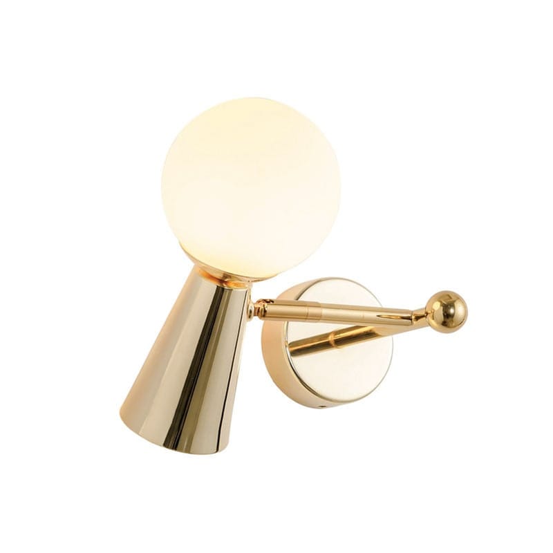 Απλίκα Τοίχου Aca Kimolos Od94201wg Μεταλλική 25x17 cm - Χρυσή