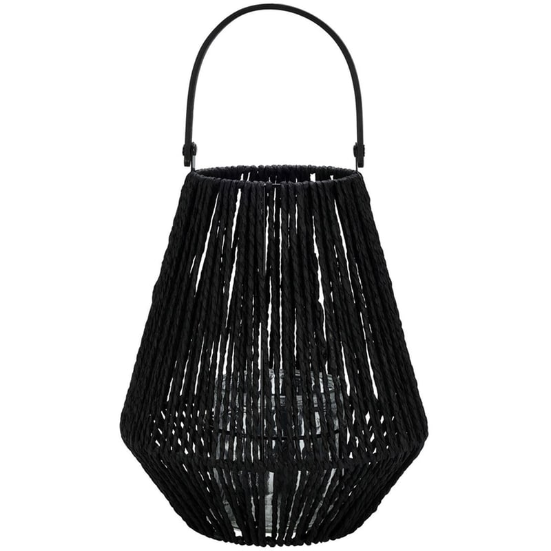 SPITISHOP Φανάρι Spitishop Κ-μ Nb1910100 Μεταλλικό Φ22x26cm - Μαύρο