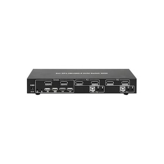 Kvm Switch Techly, 2 Port, Display Port 1.2 image 0