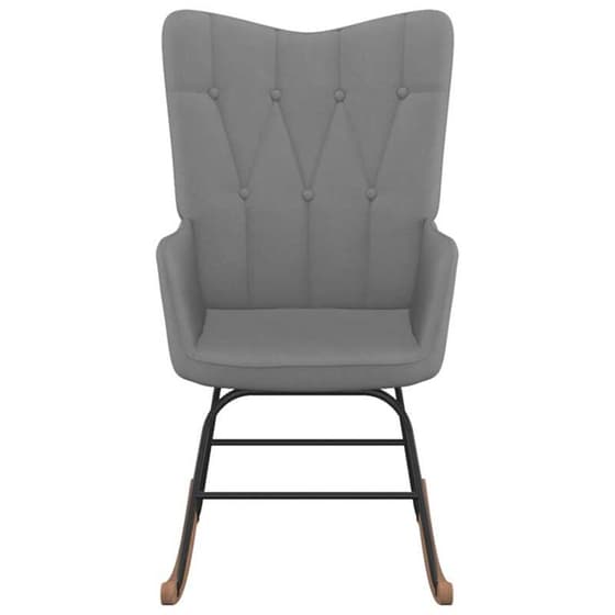 Κουνιστή Πολυθρόνα VidaXL από Ύφασμα - Σκούρο Γκρι image 1