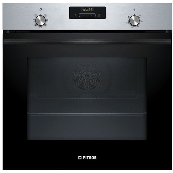 PITSOS H20M41X3 & CRS645T06 71 Lt Inox Εντοιχιζόμενος Σετ Φούρνος και Εστία image 1