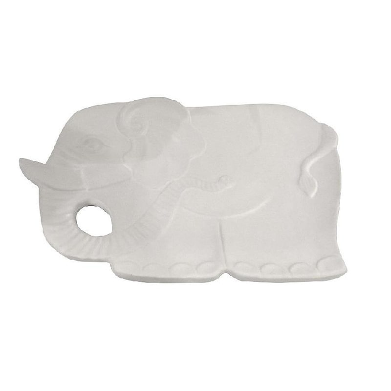 Πιατέλα Διακόσμησης Ελέφαντας Espiel Rod101k3 Κεραμική 33×20.5×3.5 cm – Λευκή
