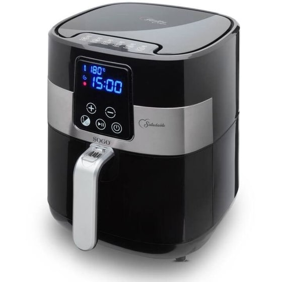 SOGO FRE-SS-10485 με Αποσπώμενο Κάδο 1300 W 3.5 L Μαύρο Φριτέζα Αέρος image 1