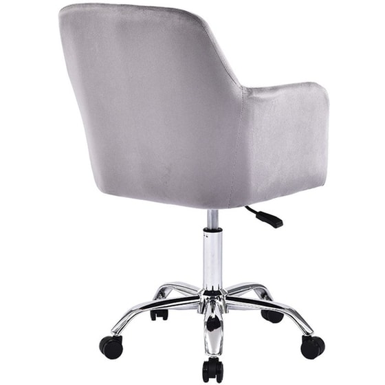 Καρέκλα Γραφείου Εργασίας Xever Pakoworld από Βελούδο - Γκρι image 5