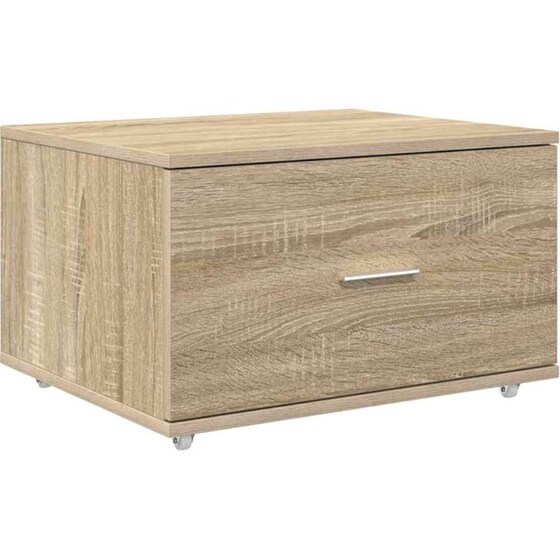 Γραφείο VidaXL από Επεξεργασμένο Ξύλο 131,5x50x106,5 cm - Sonoma Δρυς image 3