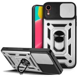 Θήκη Apple iPhone XR - Bodycell Armor Slide - Ασημί