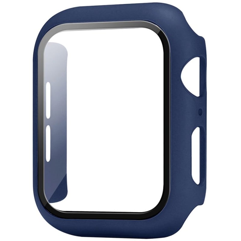 SONIQUE Θήκη Sonique Προστασία PC + Tempered Glass για Apple Watch 41mm - Μπλε Σκούρο