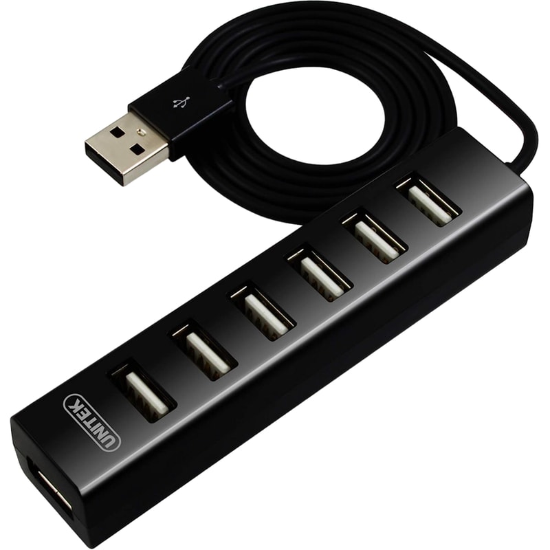 Unitek Y-2160 USB Hub 7-Port USB 2.0 συμβατό με USB-A