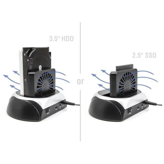 Docking Station Delock 64280 για M.2 NVMe/SATA SSD/HDD 10Gbps - Μαύρο image 3