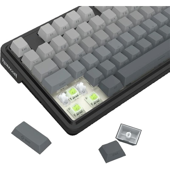 Redragon K673SP Gaming Μηχανικό Ασύρματο 2.4 GHz/Bluetooth Πληκτρολόγιο RGB Μαύρο (US) image 2