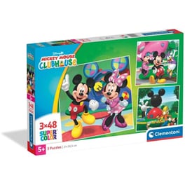 Παζλ Clementoni Super Color Mickey Mouse Club House (3x48 Κομμάτια)