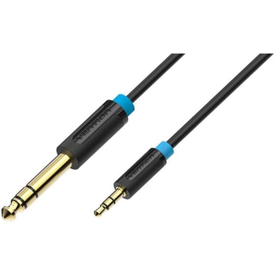 VENTION Καλώδιο Ήχου BABBH 1x 3.5mm Jack Male σε 1x 6.5mm Jack Male 2 m Μαύρο image 0