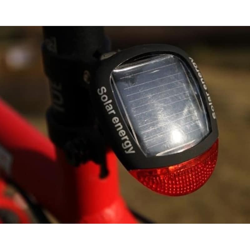 Επαναφορτιζόμενο Ηλιακό Πίσω Φως Ποδηλάτου Led