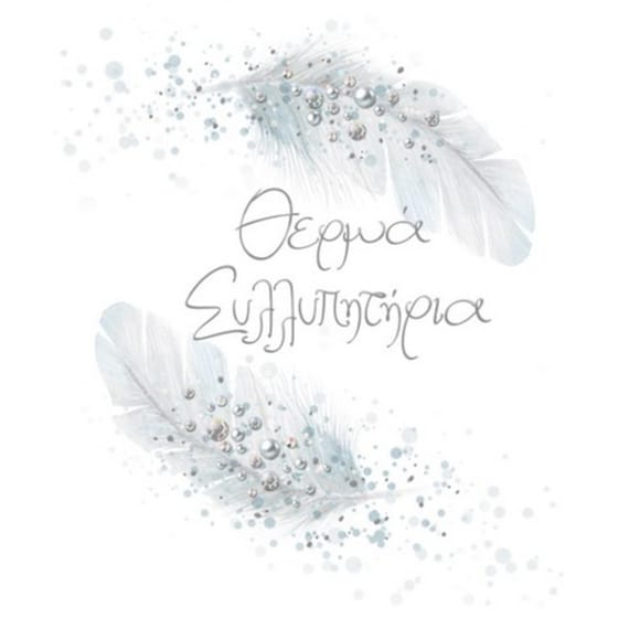 Ευχετήρια Κάρτα GNF Συλλυπητήρια με φτερά image 0