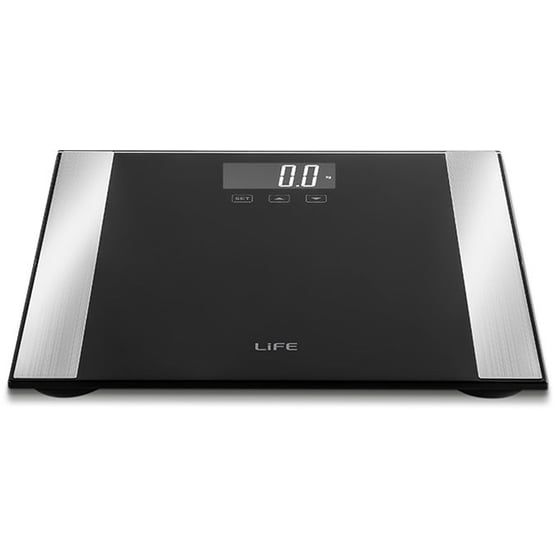 Ψηφιακή Ζυγαριά Σώματος Life Cardio με Λιπομετρητή Μαύρο image 1